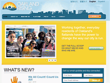 Tablet Screenshot of oaklandrising.org